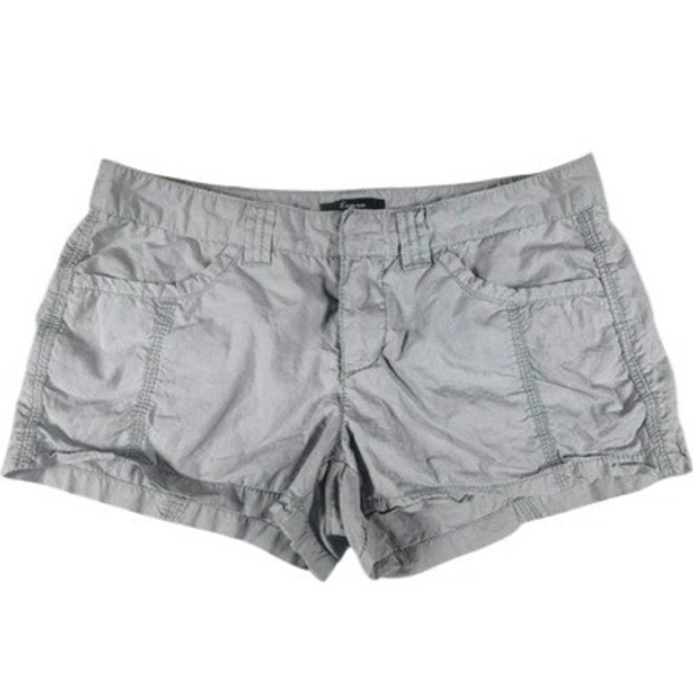 Express Shorts Womens 6 Gray Utility Low Rise Zipper Pockets Casual Summer Edgy